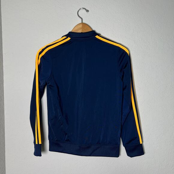Adidas Unisex Youth Navy and Orange Zip Front Jacket Size M 10/12 NEW - Picture 5 of 6
